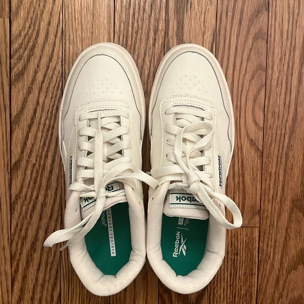 Reebok white sneakers